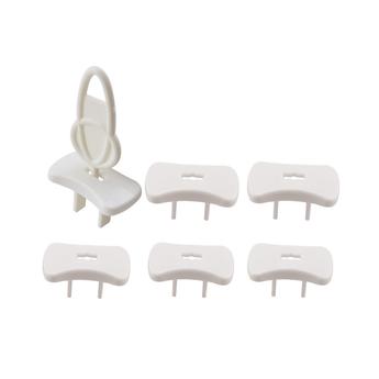 Cover Outlet Plug Protector With Key For Baby Safety, 6 Pack