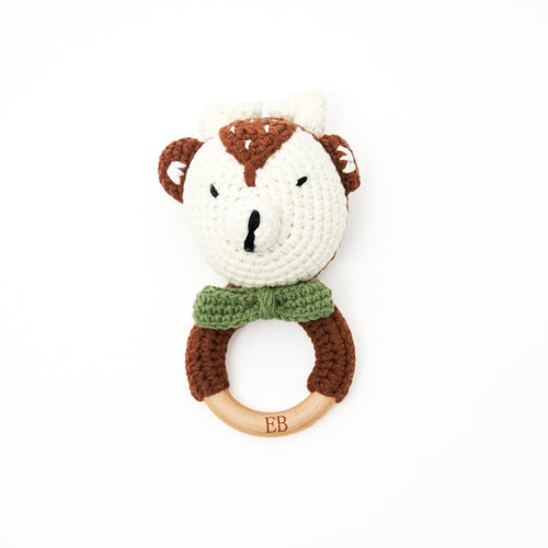 EliteBaby Cute Crochet Baby Rattler | Baby Teether – Deer - EliteBaby